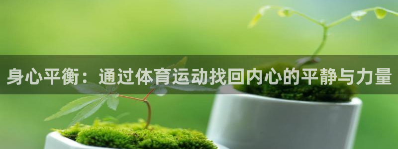新球体育看不到水位：身心平衡：通过体育运动找回内心的平静与力量